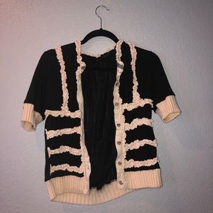 Anthropologie Hazel Ruffled Cardigan!